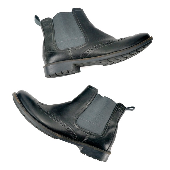 CLARKS Batcombe Wingtip Chelsea Boots - Pull On - Picture 6 of 13